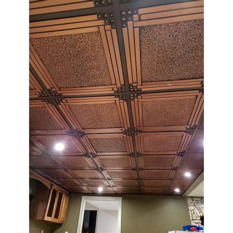 Copper Ceiling Tiles Ceilings The Home Depot