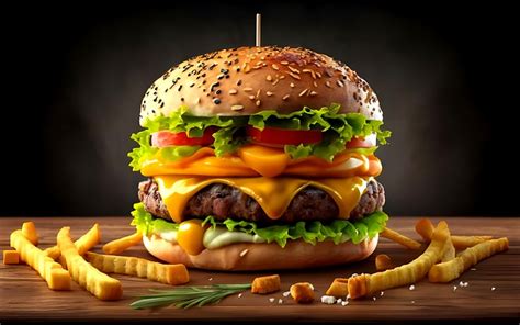 Ai Genereret Hamburger Burger Gratis billeder på Pixabay Pixabay