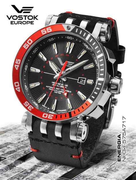 pánske hodinky Vostok Europe ENERGIA Rocket Automatic GMT function