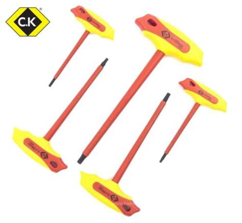 CK T Handle 1000v VDE Insulated Hex Allen Hexagon Keys 3mm 3 5mm 4