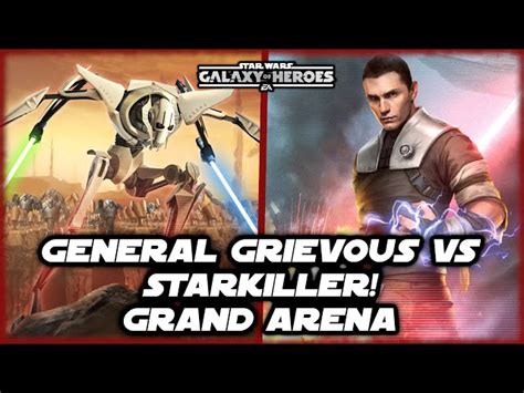 General Grievous Takes On Starkiller In Swgoh Grand Arena Swgohtv