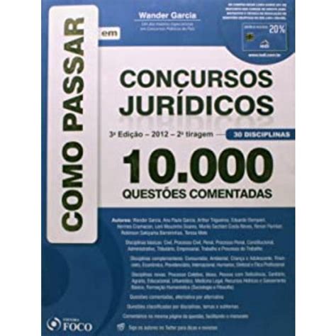 Como Passar Em Concursos Juridicos Questoes Comentadas Em