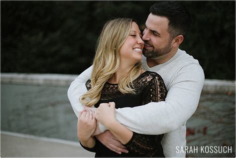 Downtown Rochester Winter Engagement Effortless Metro Detroit And Ann