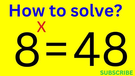 A Nice Exponent Math Olympiad Problem Find The Value Of X Youtube