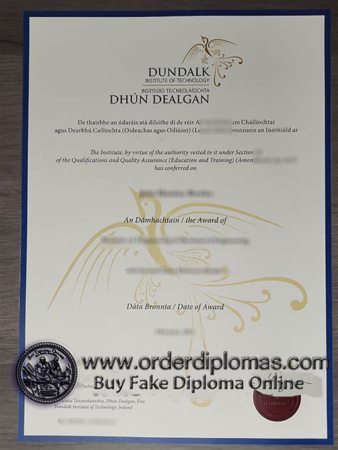 Buy Fake Dundalk Institute Of Technology Diploma