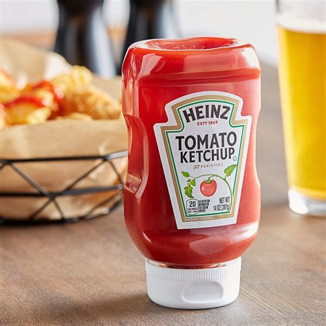 Heinz 14 Oz Upside Down Squeeze Bottle Ketchup 16 Case