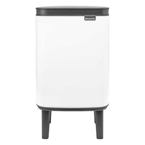 Brabantia Cestino Bo Waste Bin Hi L Bianco Finnish Design Shop