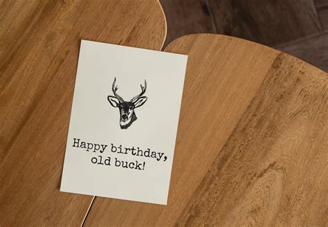 Deer Hunter Birthday Card Hunting Birthday Card Happy Etsy