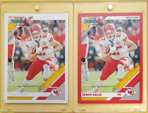 Travis Kelce Kansas City Chiefs Donruss Football Preuve Presse