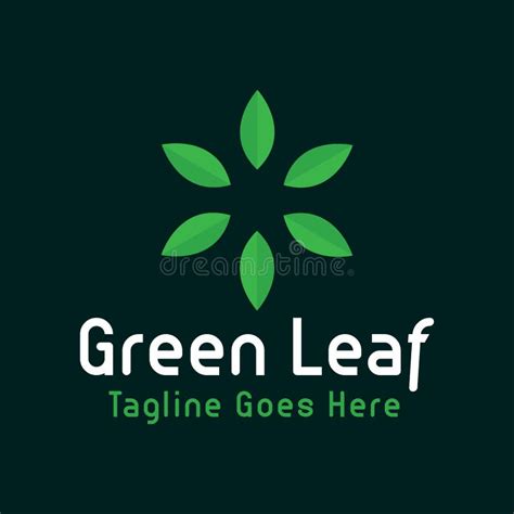 Green Leaf Logo Design Inspiration for Business and Company Stock Illustration - Illustration of ...