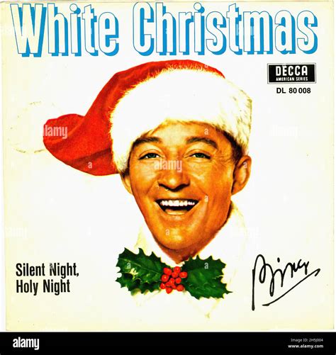 Vintage Single Record Cover Crosby Bing White Christmas D 1965