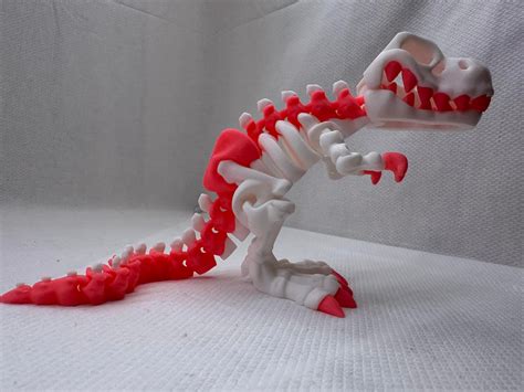 3d Printed Flexi Factory Articulated Skeleton T Rex Desk Display Rainb Waltons Emporium