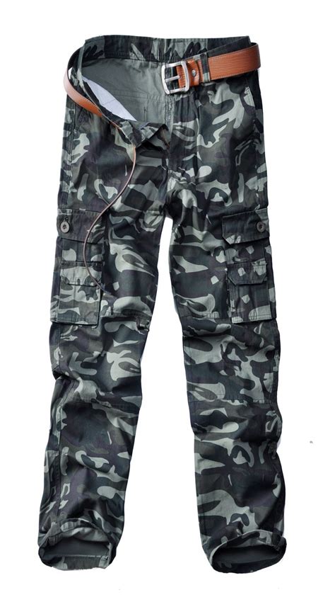 Acheter Pantalon En Coton Multi Poches Pour Hommes Grande Taille