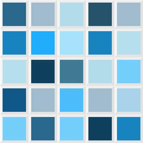 Shade of blue, color shades, seamless pattern, tile palette color design scheme, decorative tile ...