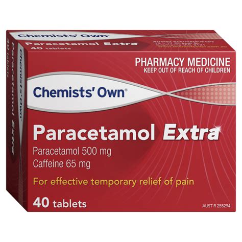 Chemists Own Paracetamol Extra Tablets Choice Pharmacy