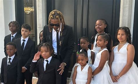 Lil Durk Spends Fathers Day With All His Kids Including Niece And Nephew