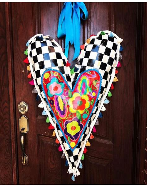 Heart Door Hanger Etsy