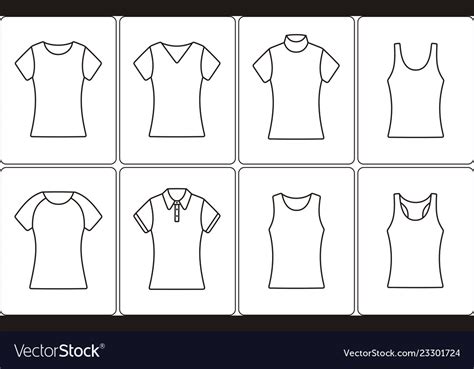 T-shirt outline icon Royalty Free Vector Image