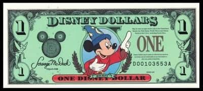 Disney Dollars - Some History (1987-2014) ⋆ Paper Money Book