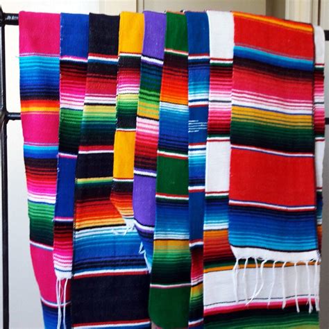 Serape Scarfsmexican Scarfgraduation Stolemexicansashstolescarf