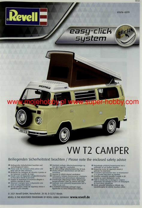 VW T2 Camper Easy Click System Revell 07676