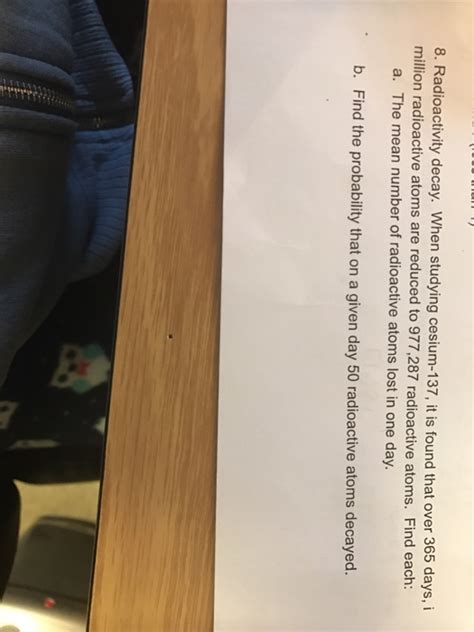 Solved Radioactivity decay. When studying cesium-137, it is | Chegg.com
