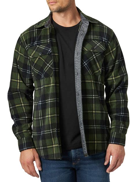 Wrangler Mens Long Sleeve Fleece Shirt