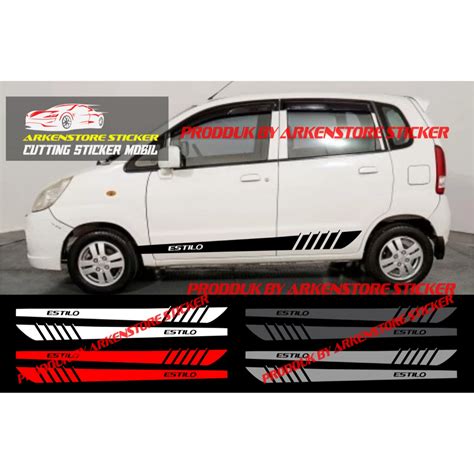 Jual Sticker List Mobil Suzuki Estilo Cutting Sticker Mobil Suzuki