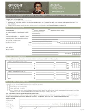 Fillable Online Efficient BCI Application Form Registered CIS Form