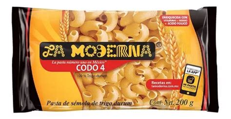 La Moderna Pasta Para Sopa Codo 4 200 Gr Meses Sin Intereses