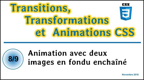 Animation avec deux images en fondu enchaîné TTEA08 YouTube