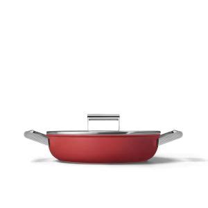 4 Qt Deep Pan With Lid Red SMEG Everything Kitchens