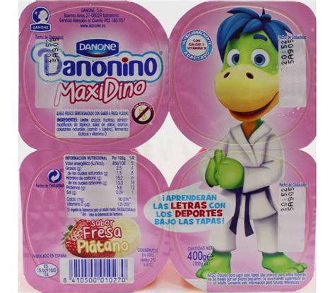 PETIT DANONINO MAXI FRESA PLATANO DANONE PACK 4X100 GRS