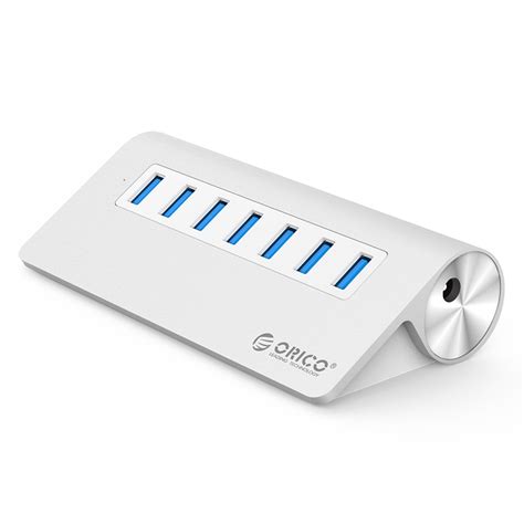 Orico Aluminum 7 Port Usb30 Hub With 30w Power Adapter M3h7 V1