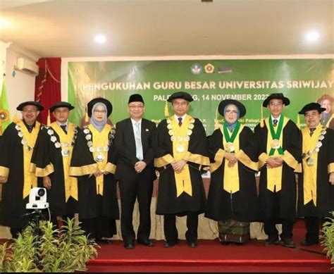 Unsri Kukuhkan Guru Besar Fakultas Pertanian