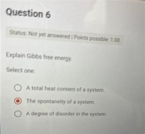 Solved Status Not Yet Answered I Points Possible 1 00 Chegg