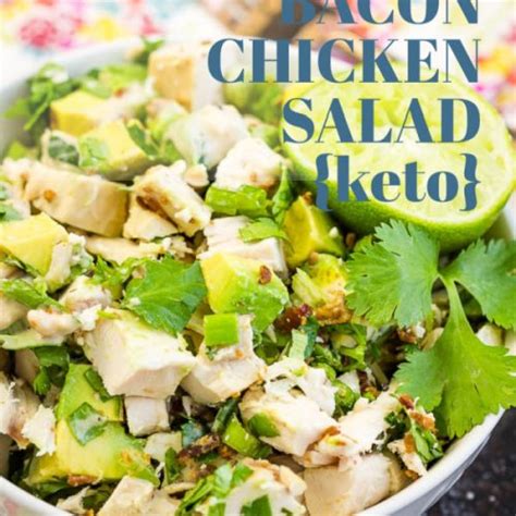 Loaded Keto Avocado Bacon Chicken Salad Abc Salad