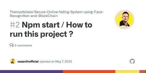 Npm Start How To Run This Project Issue 2 Themysticlees Secure