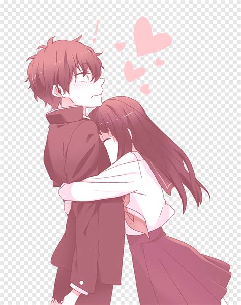 Woman Hugging Man Anime Illustration Hu014dtaru014d Oreki Hyu014dka Eru Chitanda Anime Mayaka