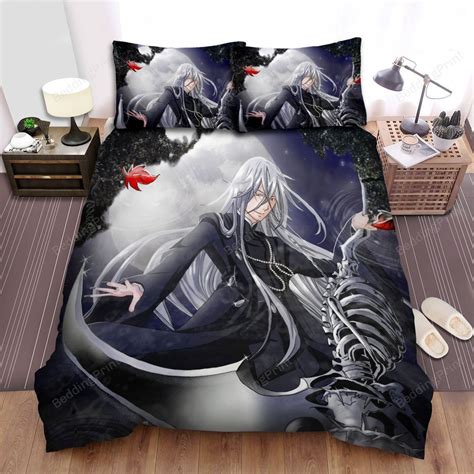 Black Butler Undertaker With The Skeleton Bed Sheets Duvet Cover