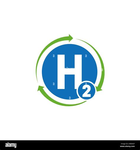 Recycle Arrow Hydrogen Logo Design Concept Stock Vector Image And Art Alamy