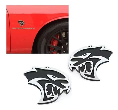 Emblema Hellcat Laterales Dodge Srt Charger Challenger Pzas Meses