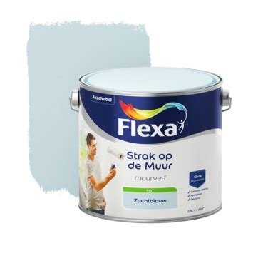 GAMMA Flexa Strak Op De Muur Zachtblauw Mat 2 5 Liter Kopen