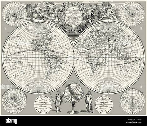 Vintage Map Of Asia Stock Vector Images Alamy