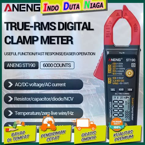 Jual ANENG Digital Multimeter Voltage Tester Clamp ST190 Shopee