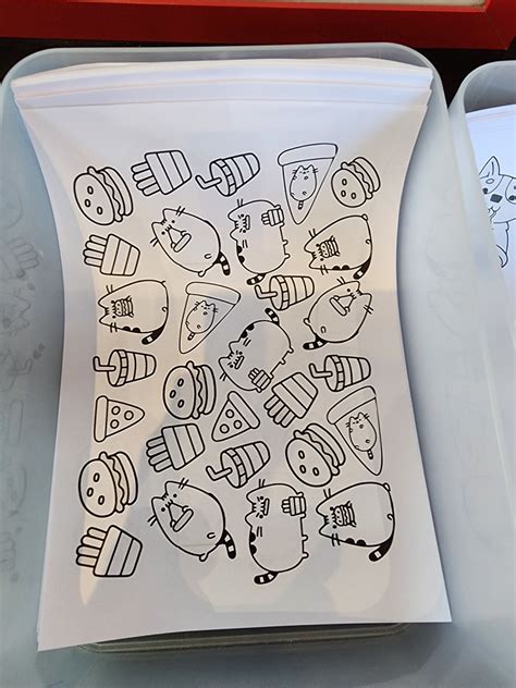 Pusheen Colouring Sheet Hakata Gensuke Ramen Hawthorn Flickr