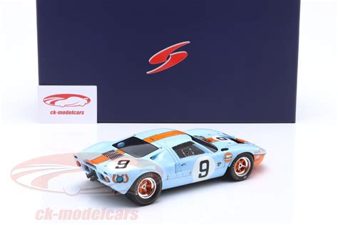 Spark 118 Ford Gt40 Gulf 9 Winner 24h Lemans 1968 Rodriguez Bianchi