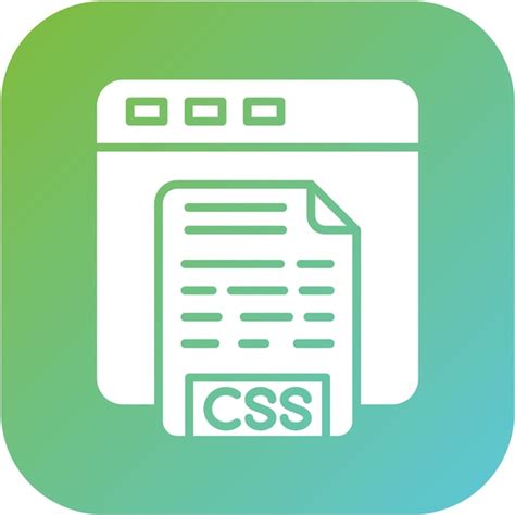 Dise O Vectorial C Digo Css Estilo Del Icono Vector Premium