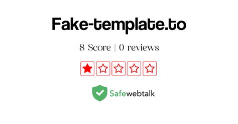 Fake Template To Review Legit Or Scam Suspicious Website