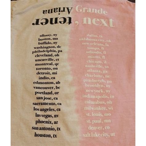 Ariana Grande Tops Ariana Grande Sweetener Tour Split Color Shirt